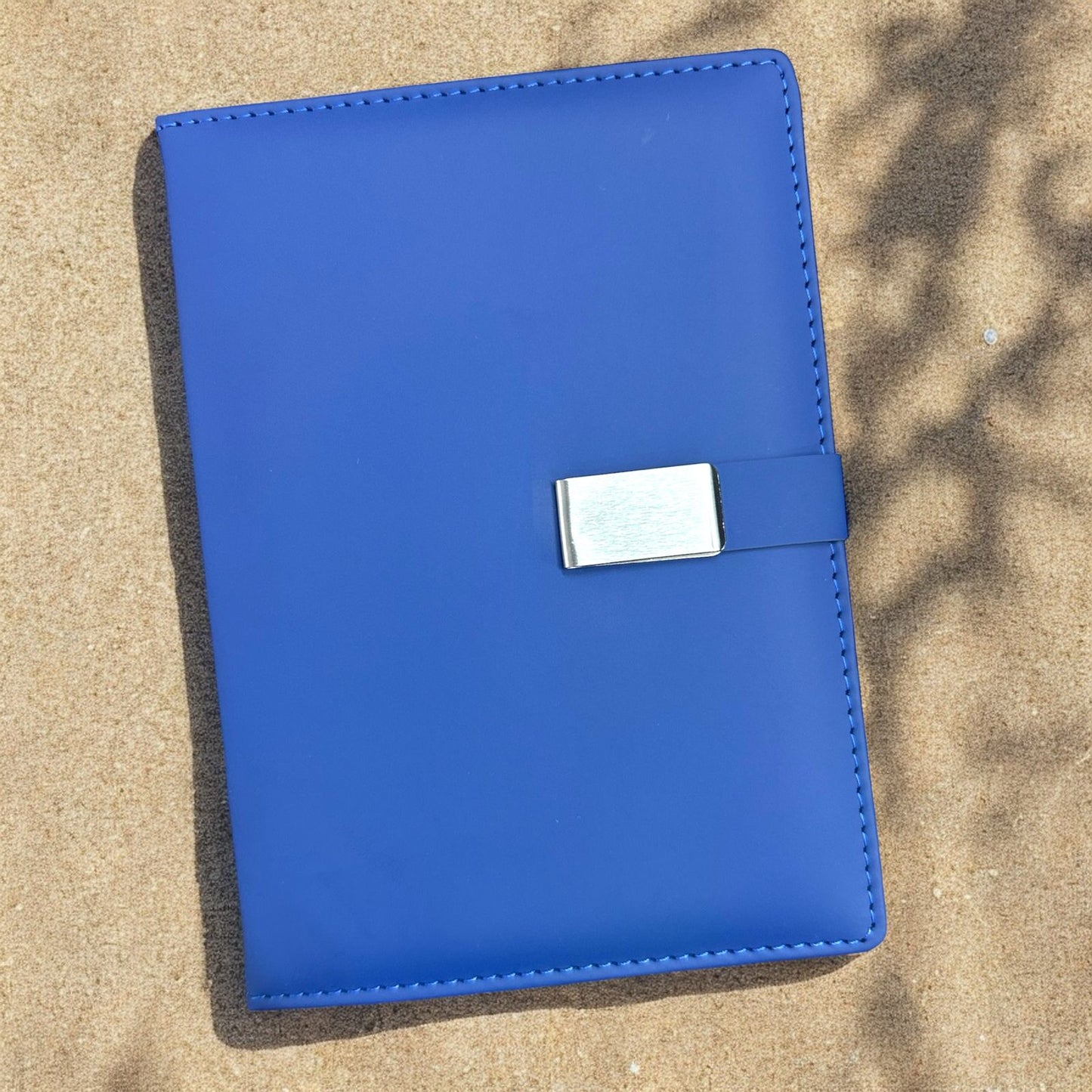 Blue Magnet Metal Closer - A5 Notebook - Karigar Chiriyaa