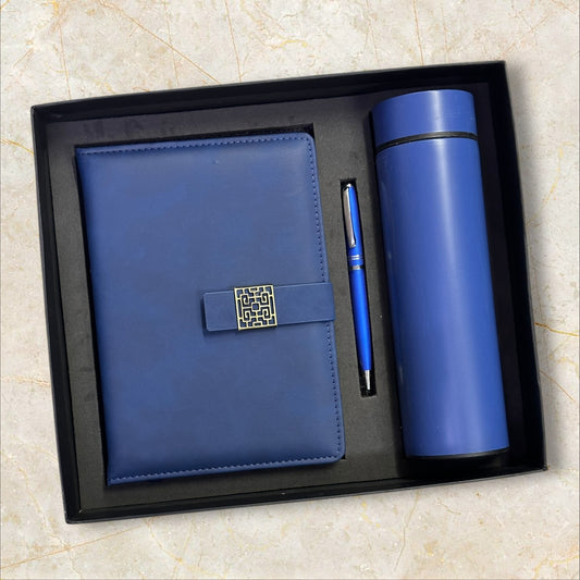Navy Blue Cloudy Notebook 3 in 1 Gift Set