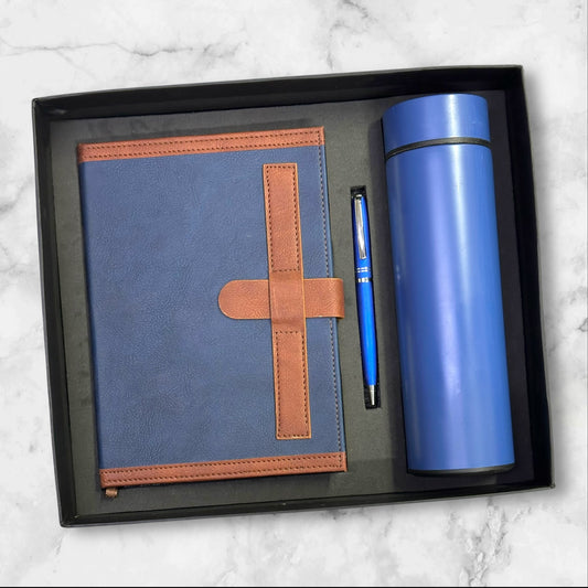 Blue with Loop Notebook 3 in 1 Gift Set