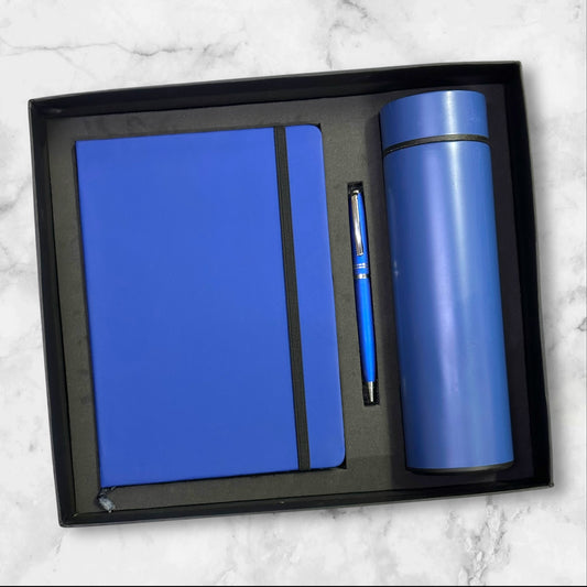 Blue Basic Notebook 3 in 1 Gift Set