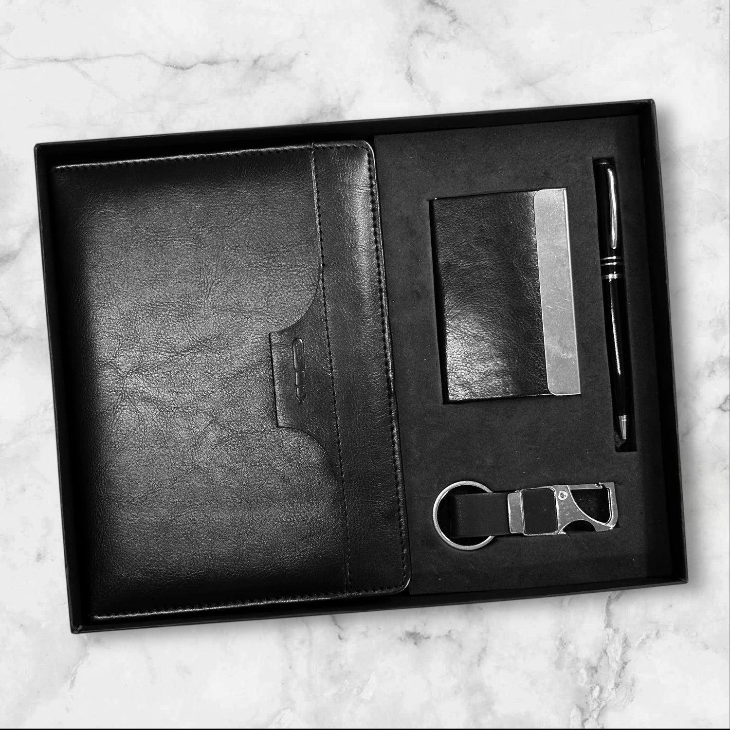 Black Fluff 4 in 1 Gift Set - Karigar Chiriyaa