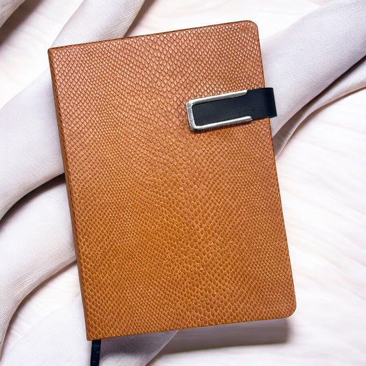 Cobra Texture Magnet Closer - A5 Notebook - Karigar Chiriyaa