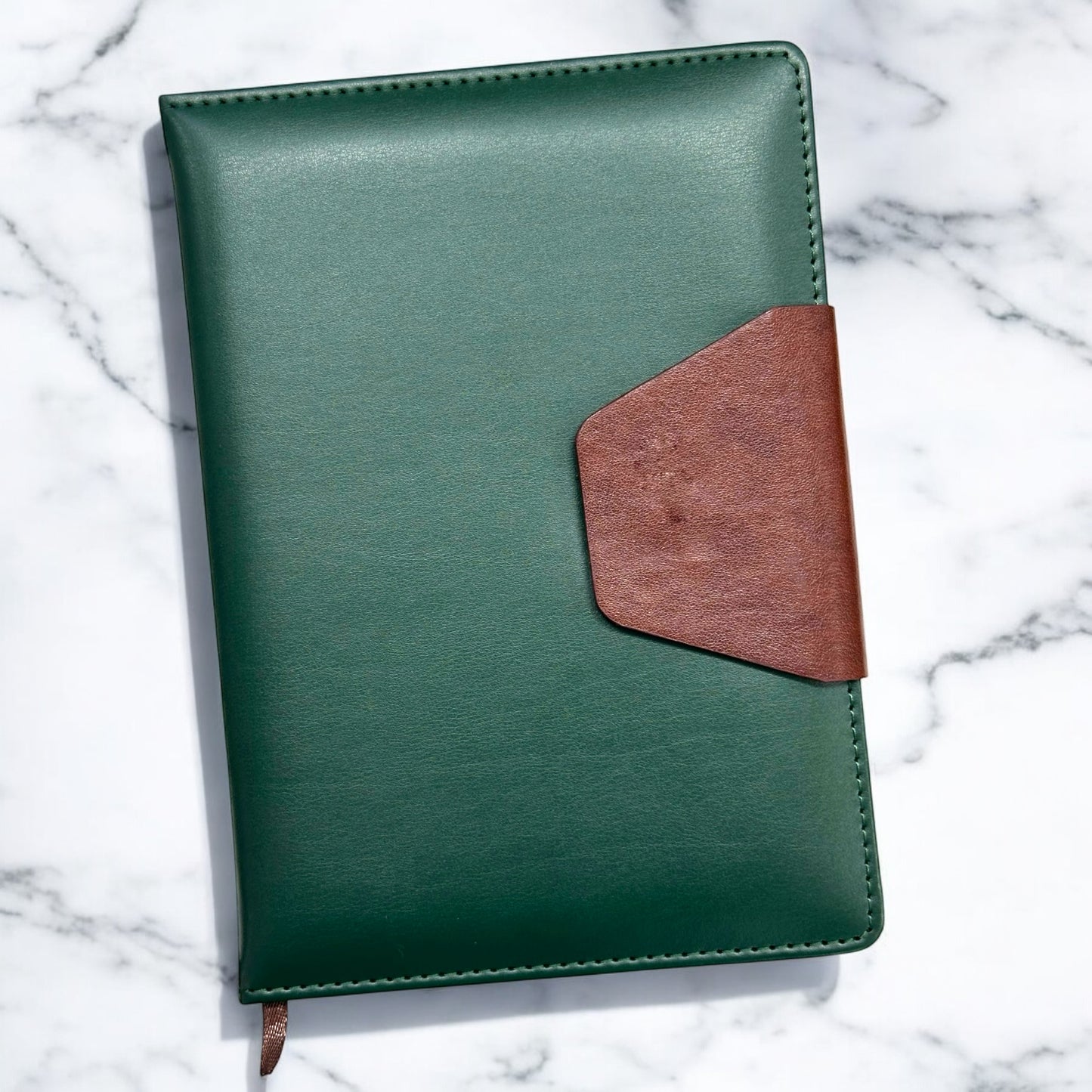 Forest Green V Buckle Closer - A5 Notebook