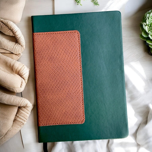 Shiny Forest Green - A5 Notebook - Karigar Chiriyaa