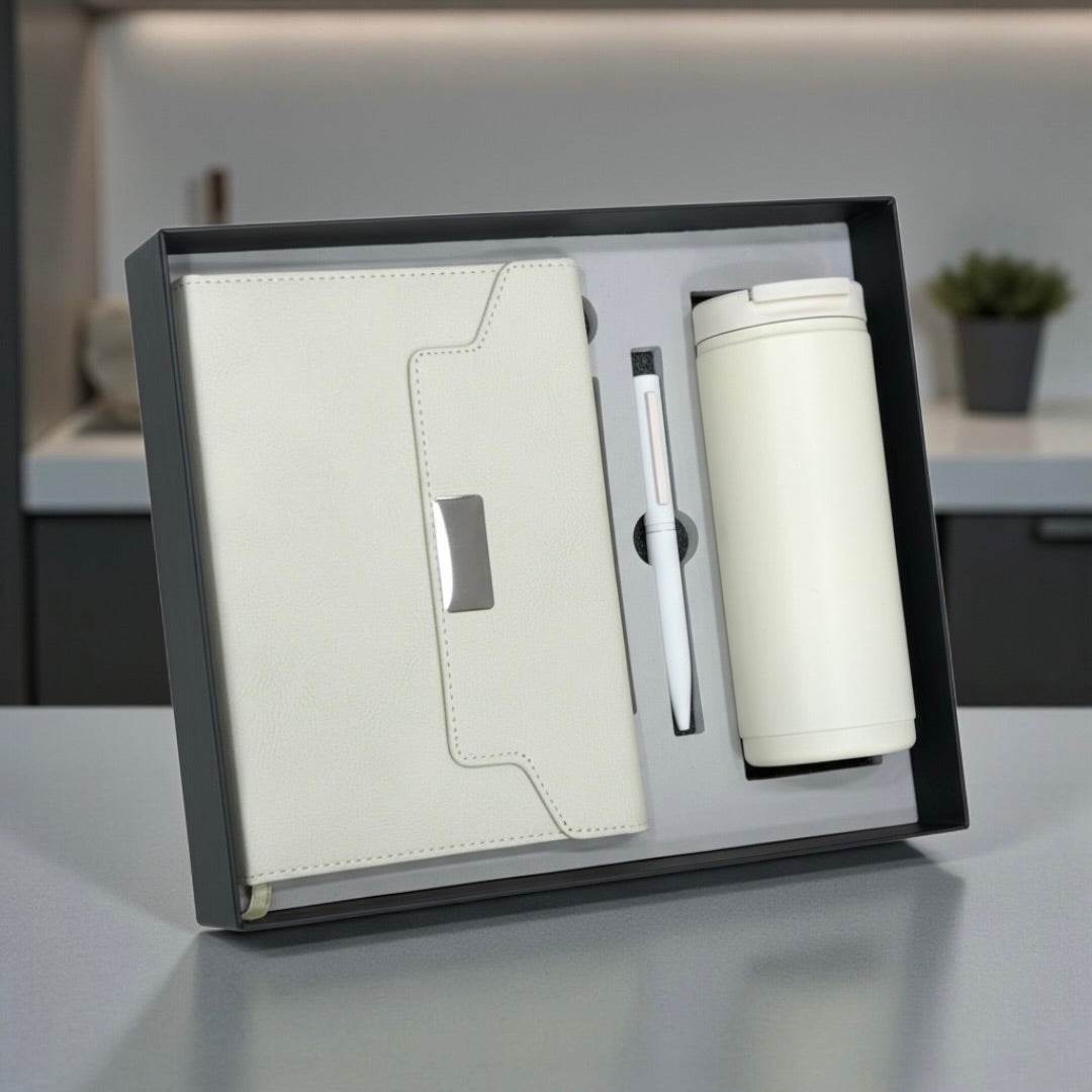 Premium Tri-fold Cream 3 in 1 gift set - Karigar Chiriyaa