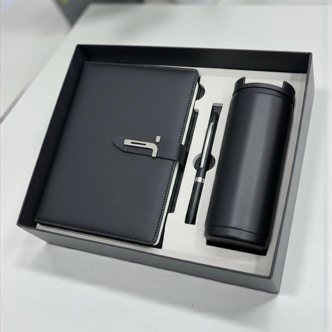 Premium Black Belt 3 in 1 gift set - Karigar Chiriyaa