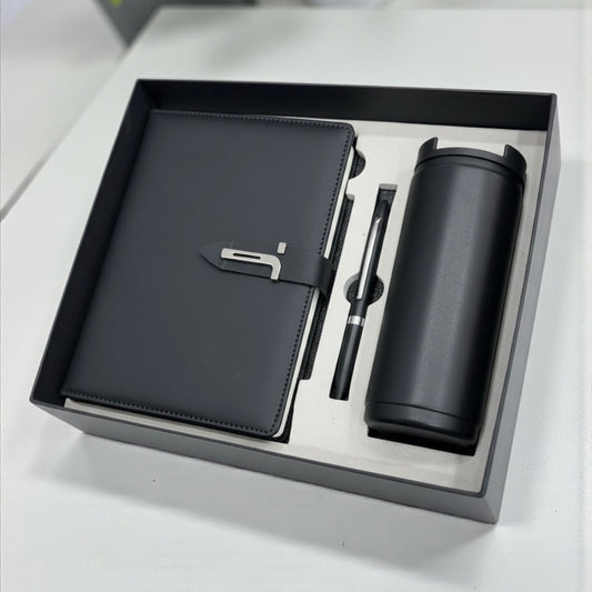 Premium Black Belt 3 in 1 gift set - Karigar Chiriyaa